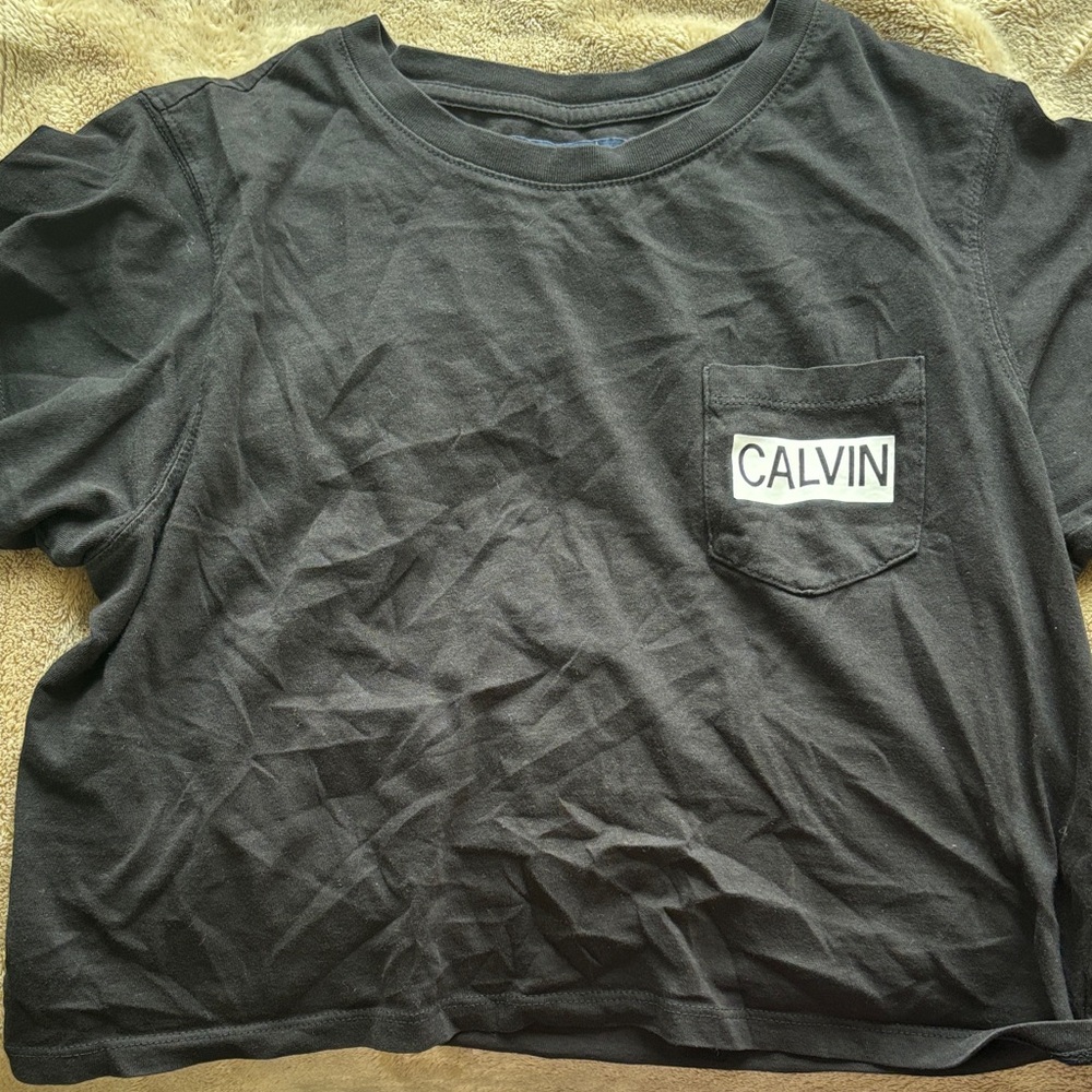 Calvin Klein Black Tee with Pocket